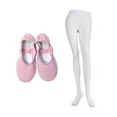 皮革芭蕾舞鞋+緊身褲, 粉色（皮革芭蕾舞鞋），白色（Yubal 緊身衣）, 250