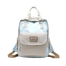 JH Company 雙色雙肩後背包, 藍色