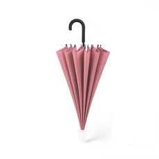 一體式防滴水伸縮套 16骨防水高爾夫傘, 深粉紅色