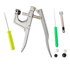 T字釦製作工具 基本款, 混合色, 1套