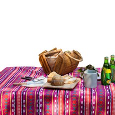 Danuver 感性防水野餐墊, 亮粉色