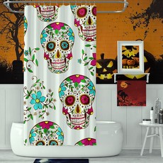 Karis 萬聖節浴室浴簾 A03 90 x 180 cm, 1個