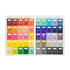 Stress Company 心情貼紙 Big 10入, 混合顏色, 1個