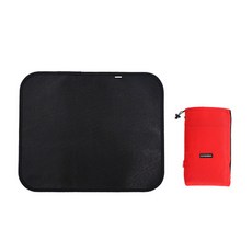 露營烤肉架防火墊, 黑色