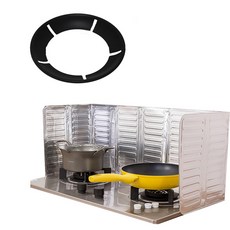 eCHOBELLE 燃氣灶增溫器5件+燃氣灶護衛銀6格套組, 1組