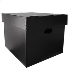 多功能折疊收納箱 M號, 黑色的, 1個