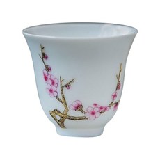 Jeongdeukjin粉彩玉泥梅花粥茶杯 毫 2312392, 混色, 1個