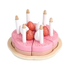 Kes.B Play Victoria 草莓蛋糕扮家家酒玩具組 KBP2134, 粉紅色