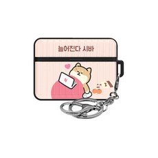 可愛爆棚 柴犬系列 AirPods Pro 裝甲保護殼 + 掛環, 柴犬的一天 懶洋洋 柴, 單一商品
