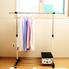 Nobly 移動式單層掛衣架, 黑色