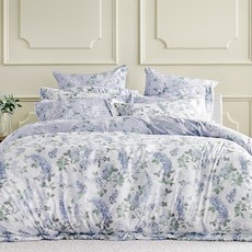 KLARHEIM 花朵印花莫代爾棉質被套, 紫色