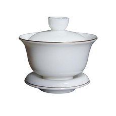 Yangjiok Myo-Geum瓷茶杯蓋+茶杯+茶杯套組, 混色, 1套