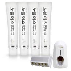 Nobldaum Noble S銀牙膏4p+牙膏擠壓器+牙刷架套組, 1套