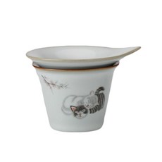 陶瓷濾茶器, 抱貓, 1個