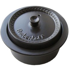 Roebenhoff 陶瓷砂鍋+花紋造型鍋蓋 深棕色, 中, 1入