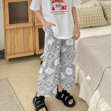 Jenny Kids 女童佩斯利寬褲