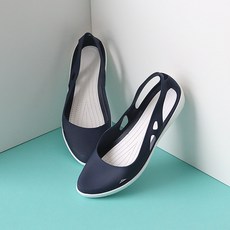 JACK&JILL Buying 女款圓形三角果凍鞋 JB1369S, 海軍藍, 250