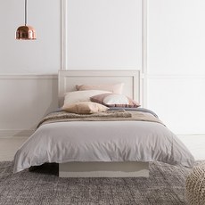 리바트 데이지 침대 목대 + 엔슬립 E3 매트리스 방문설치, 빈티지 화이트