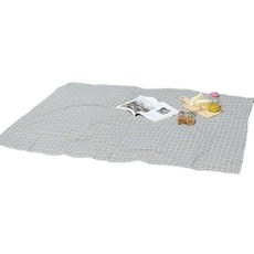野餐亞麻防水墊, 03. 灰色格紋