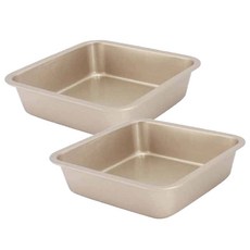 B Home Baking 正方形烤盤 金色, 2個