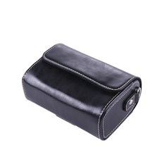 Ricoh GR3/Sony RX100 ZV1/Canon G7X Mark3小型相機皮革收納包 黑色 M, 單品, 1個