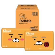 Kleenex 舒潔 攜帶式保濕潤澤乳液麵紙 萊恩 隨機出貨, 72個, 50入