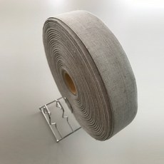 高品質亞麻斜紋帶 4cm, 單色, 1個
