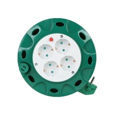 LUGBOX Starbox 電線捲盤 多功能捲線器 4孔 1.0SQ, 5m, 綠色, 1個