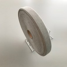 高品質亞麻斜紋帶 2cm, 單色, 1個