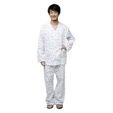花卉圖案病人服上下套組 100, 1套
