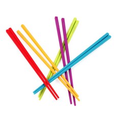 실리만 실리콘 레인보우 젓가락 세트, 단품, 1개