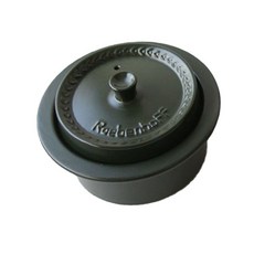 Roebenhoff 陶瓷砂鍋+花紋造型鍋蓋 深綠色 中, 19*13.5*6cm, 1入