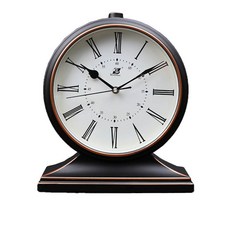 GAPANG 靜音圓形桌鐘 2號 TESD004, 黑色