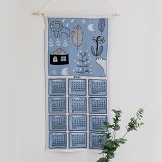 LIVING&LIFE 生活與生活 2021 年冬季森林面料里拉日曆, 混色