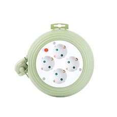 LUGBOX 盒式捲線器 1.0SQ 4孔延長線 PAX-KXGB-CO4, 3m, 1個
