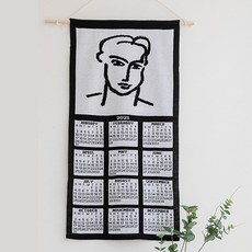 LivingnLife 2021 男款布藝里拉掛曆, 混色