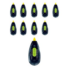 PLUS 紙幻燈片文件安全修正膠帶WH-016P, 黑+綠, 10個