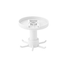 360度旋轉式6孔廚具掛勾天花板安裝型+壁面安裝型, 白色的, 1套