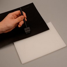 皮革工藝手壓沖孔板 140 x 200 x 8 mm, 單一顏色, 1個