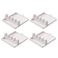 簡約多功能置物托盤, 白色, 4個