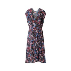 이로 여성 믹스 블랙 플라워 패턴 롱원피스 PLISCA LONG DRESS