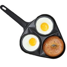 單柄3孔不沾煎蛋鍋, 247 x 247 x 53 毫米, 1個