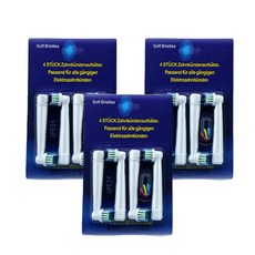 POLEET Oral-B電動牙刷替換頭 4入, 單品, 3個