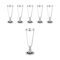 Rona Party透明香檳杯, 6件, 1個