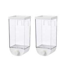 壁掛式麥片分配機 1500ml 2入, 白色