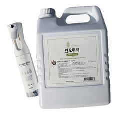 Cheonopyeonbaek Cypress water 室內除臭劑 5L 補充裝+噴霧 300ml 套組, 1組