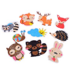 데코홈 보석십자수 스티커 만들기 DIY 세트, 07 동물시리즈2, 1세트