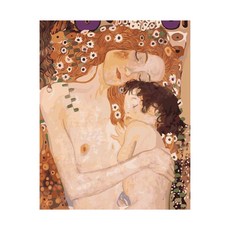 ABIRAM DIY名畫油畫組, 母親和孩子_克里姆特