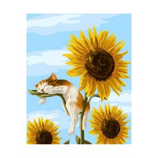 ABIRAM DIY名畫油畫組, 向日葵午睡