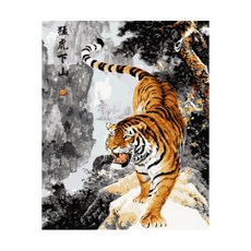 ABIRAM DIY名畫油畫組, 兇猛的老虎